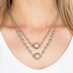 Natural stone necklace